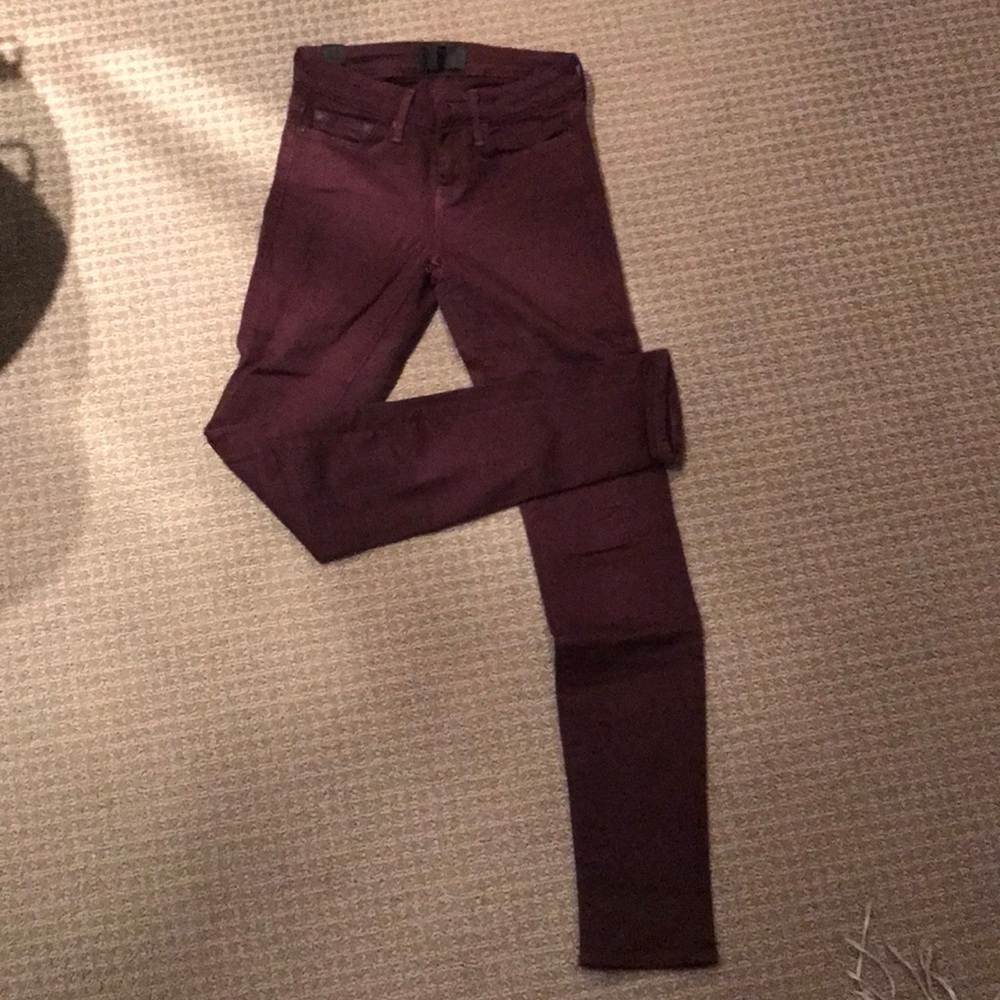 Burgundy Vince jeans